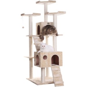 Armarkat 74-in Multi-Level Cat Tree, Beige