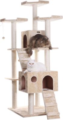 Show full view: Armarkat 74-in Multi-Level Cat Tree, Beige slide 2 of 10