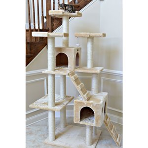 Armarkat 74-in Multi-Level Cat Tree, Beige