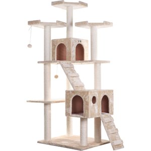 Armarkat 74-in Multi-Level Cat Tree, Beige