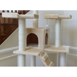 Armarkat 74-in Multi-Level Cat Tree, Beige