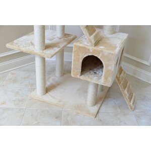 Armarkat 74-in Multi-Level Cat Tree, Beige