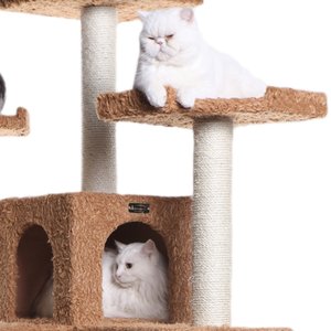 Armarkat 74-in Multi-Level Cat Tree, Ochre Brown