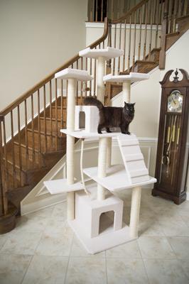 Show full view: Armarkat 82-in Classic Cat Tree, Ivory slide 4 of 10