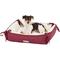 Show in main carousel: Armarkat Bolster Cat & Dog Bed, Burgundy/Ivory slide 5 of 11