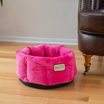 Show full view: Armarkat Bolster Cat & Dog Bed, Pink slide 4 of 11