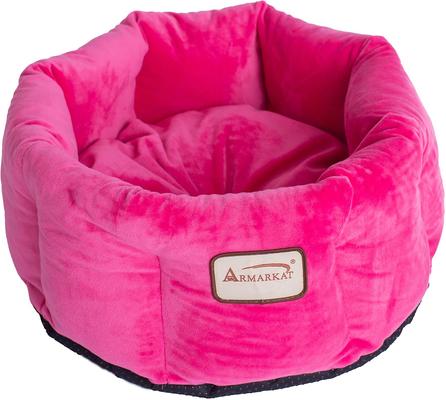 Show full view: Armarkat Bolster Cat & Dog Bed, Pink slide 6 of 11