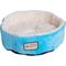 Show in main carousel: Armarkat Bolster Cat & Dog Bed, Sky Blue/Ivory slide 6 of 11