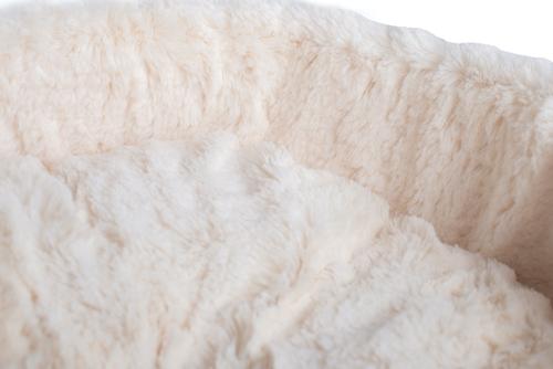 Show full view: Armarkat Bolster Cat & Dog Bed, Sky Blue/Ivory slide 9 of 11