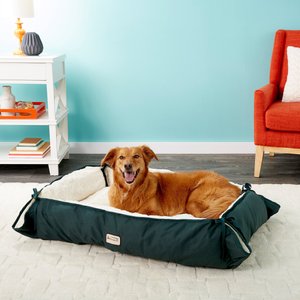 Armarkat Bolster Dog Bed, Laurel Green/Ivory, Large