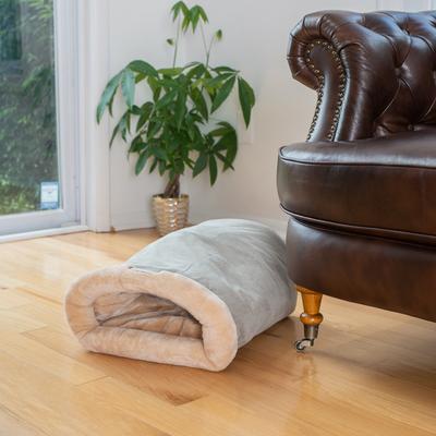 Show full view: Armarkat Burrow Cat Bed, Sage Green/Beige slide 1 of 11