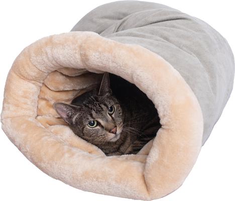 Show full view: Armarkat Burrow Cat Bed, Sage Green/Beige slide 4 of 11