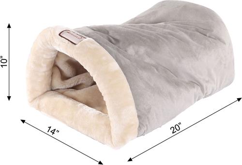 Show full view: Armarkat Burrow Cat Bed, Sage Green/Beige slide 8 of 11