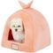 Show in main carousel: Armarkat Cave Shape Covered Cat & Dog Bed, Orange/Ivory slide 5 of 11