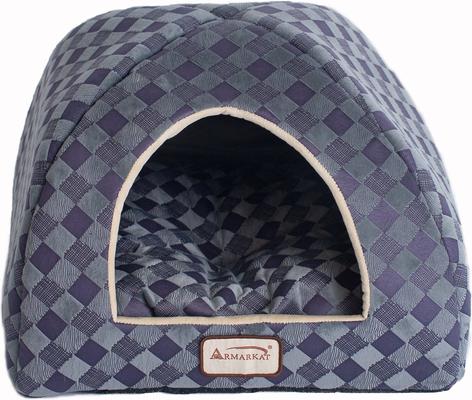 Show full view: Armarkat Combo Checkered Pattern Cat Bed slide 1 of 10
