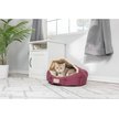 Show in main carousel: Armarkat Covered Cat & Dog Bed, Burgundy/Ivory slide 2 of 11
