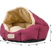 Show in main carousel: Armarkat Covered Cat & Dog Bed, Burgundy/Ivory slide 9 of 11