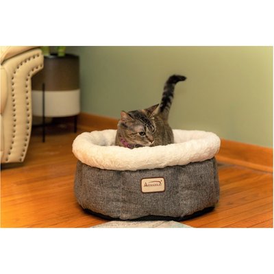 Armarkat Armarkat Cozy Cat Bed, Beige & Gray