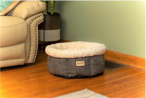 Show full view: Armarkat Cozy Cat Bed, Beige & Gray slide 3 of 12
