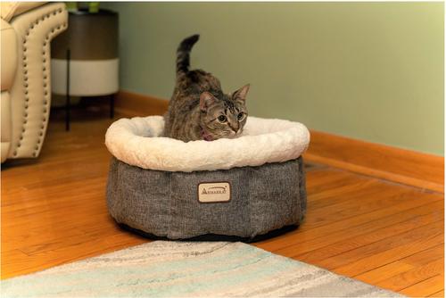 Show full view: Armarkat Cozy Cat Bed, Beige & Gray slide 6 of 12