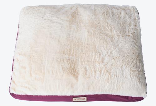 Show full view: Armarkat Dog Pillow Bed with Removable Cover, Burgundy/Ivory, X-Large slide 4 of 12