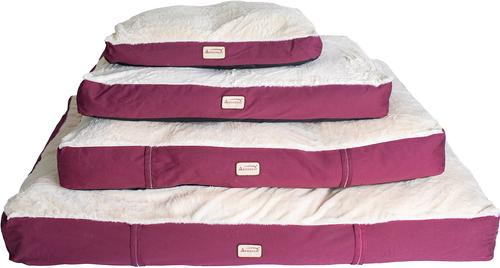 Show full view: Armarkat Dog Pillow Bed with Removable Cover, Burgundy/Ivory, X-Large slide 6 of 12