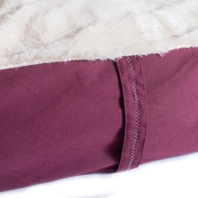 Show full view: Armarkat Dog Pillow Bed with Removable Cover, Burgundy/Ivory, X-Large slide 7 of 12