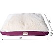 Show in main carousel: Armarkat Dog Pillow Bed with Removable Cover, Burgundy/Ivory, X-Large slide 9 of 12