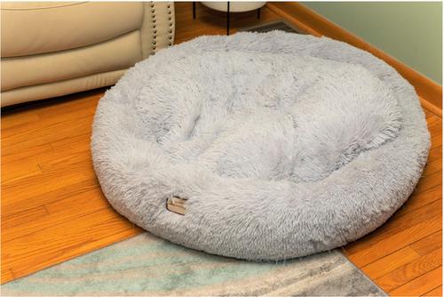 Show full view: Armarkat Fluffy Round Cat Bed, Silver Gray, X-Large slide 6 of 9