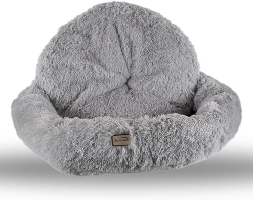 Show full view: Armarkat Fluffy Round Cat Bed, Silver Gray, X-Large slide 9 of 9