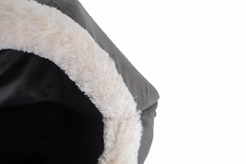 Show full view: Armarkat Gray Velvet Cat Bed slide 6 of 11