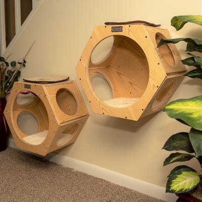 Show full view: Armarkat Real Wood Cat Wall Additions, Natural Beige, 2 count slide 3 of 11