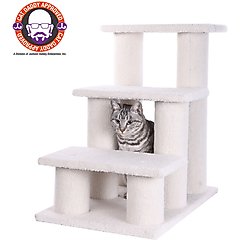 Armarkat Real Wood Pet Steps, Ivory, 3 steps