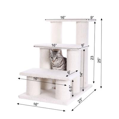 Show full view: Armarkat Real Wood Pet Steps, Ivory, 3 steps slide 6 of 11