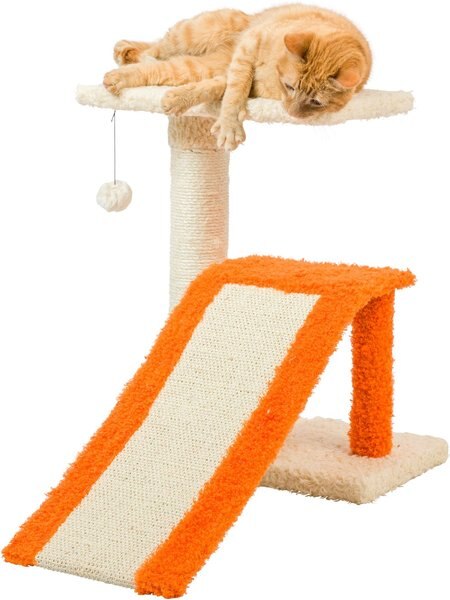 ARMARKAT Real Wood Sisal Carpet Ramp & Two-Level Platform Cat Tree ...