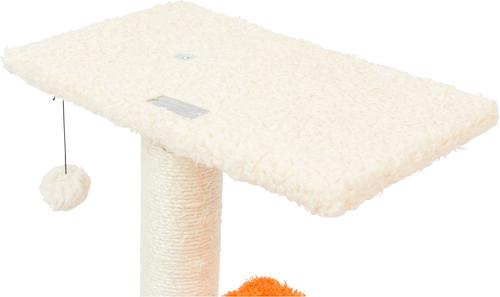 Show full view: Armarkat Real Wood Sisal Carpet Ramp & Two-Level Platform Cat Tree, Beige & Orange slide 8 of 12
