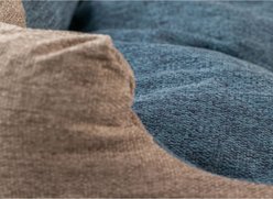 Armarkat Soft Nest Dog & Cat Bed, Navy Blue & Beige slide 2 of 9