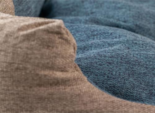 Show full view: Armarkat Soft Nest Dog & Cat Bed, Navy Blue & Beige slide 9 of 10