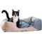 Show in main carousel: Armarkat Soft Nest Dog & Cat Bed, Navy Blue & Beige slide 7 of 10