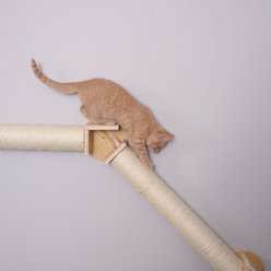 Armarkat Wall Mounted 24-in Sisal Climbing Cat Post Bridge, Natural Beige slide 2 of 9