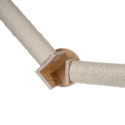 Show full view: Armarkat Wall Mounted 24-in Sisal Climbing Cat Post Bridge, Natural Beige slide 8 of 10