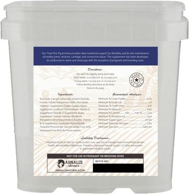Show full view: Arnall's Naturals Total Plus Powder Swine Supplement, 11-lb tub slide 2 of 2
