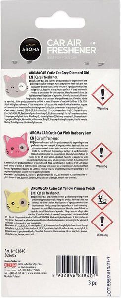 Aroma Car Cutie Series Blueberry Car Air Freshener