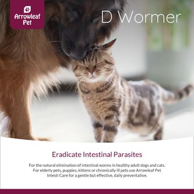 Show full view: Arrowleaf Pet by NaturPet Inc. D Wormer Natural Dewormer Alternative for Cats & Dogs, 100-ml bottle slide 2 of 7
