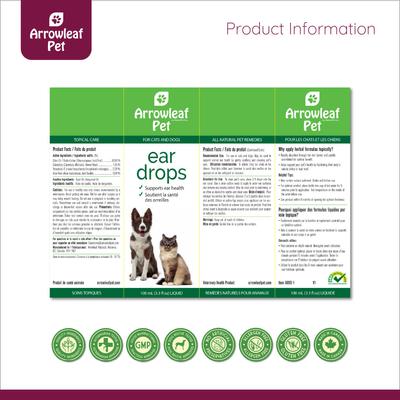 Show full view: Arrowleaf Pet by NaturPet Inc. Ear Drops Medication for Ear Infections for Cats & Dogs, 10-ml bottle slide 6 of 8