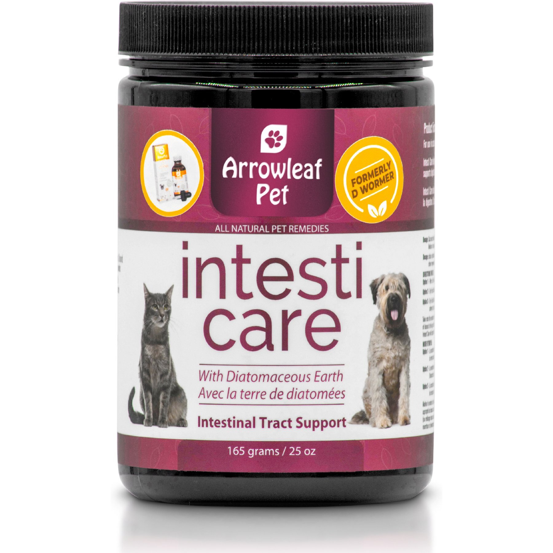 Arrowleaf Pet Intesti Care Digestive Health Powder Digestive Aid for Cats & Dogs, 165-g jar