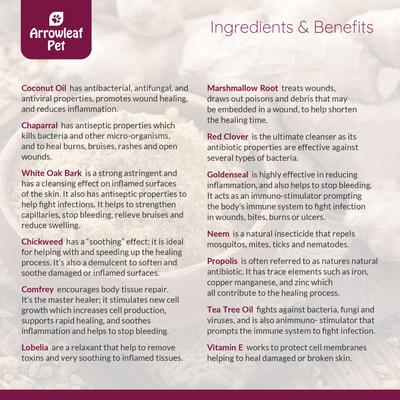 Show full view: Arrowleaf Pet by NaturPet Inc. Paw & Skin Moisturizing Hot Spot Relief First Aid Cream for Dogs, 60-ml tube slide 4 of 8