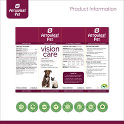 Arrowleaf Pet by NaturPet Inc. Vision Care Bilberry Eye Support Liquid Supplement for Cats & Dogs, 100-ml bottle slide 2 of 6