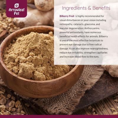 Show full view: Arrowleaf Pet by NaturPet Inc. Vision Care Bilberry Eye Support Liquid Supplement for Cats & Dogs, 100-ml bottle slide 4 of 8