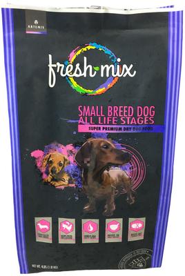 Show full view: Artemis Fresh Mix Small Breed All Life Stages Dry Dog Food, 4-lb bag slide 1 of 6
